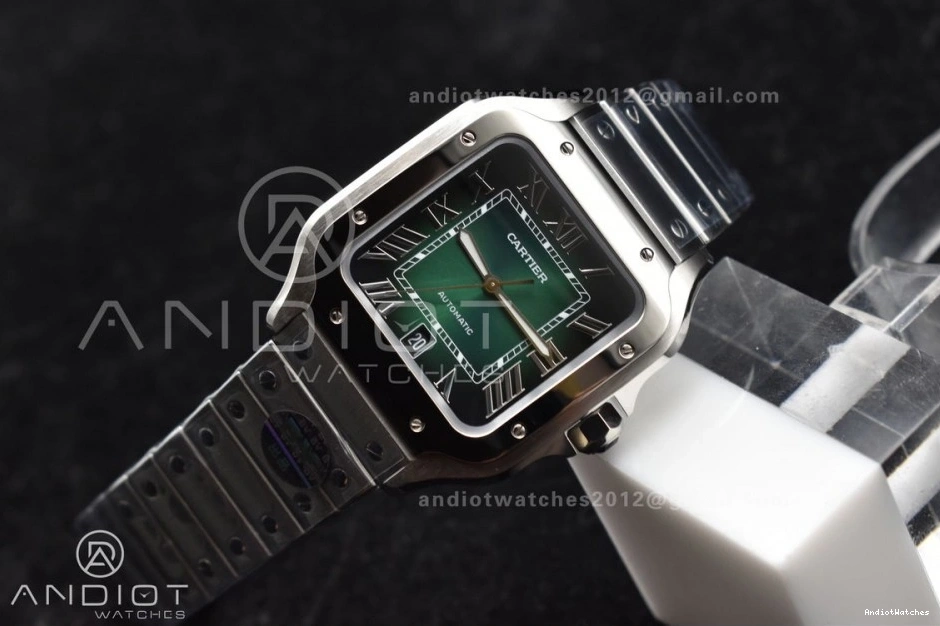 SmartLinks Edition Bracelet de Dial on 1:1 MIYOTA Youthful Green Cartier Santos BVF Best SS 1057 40mm 0509